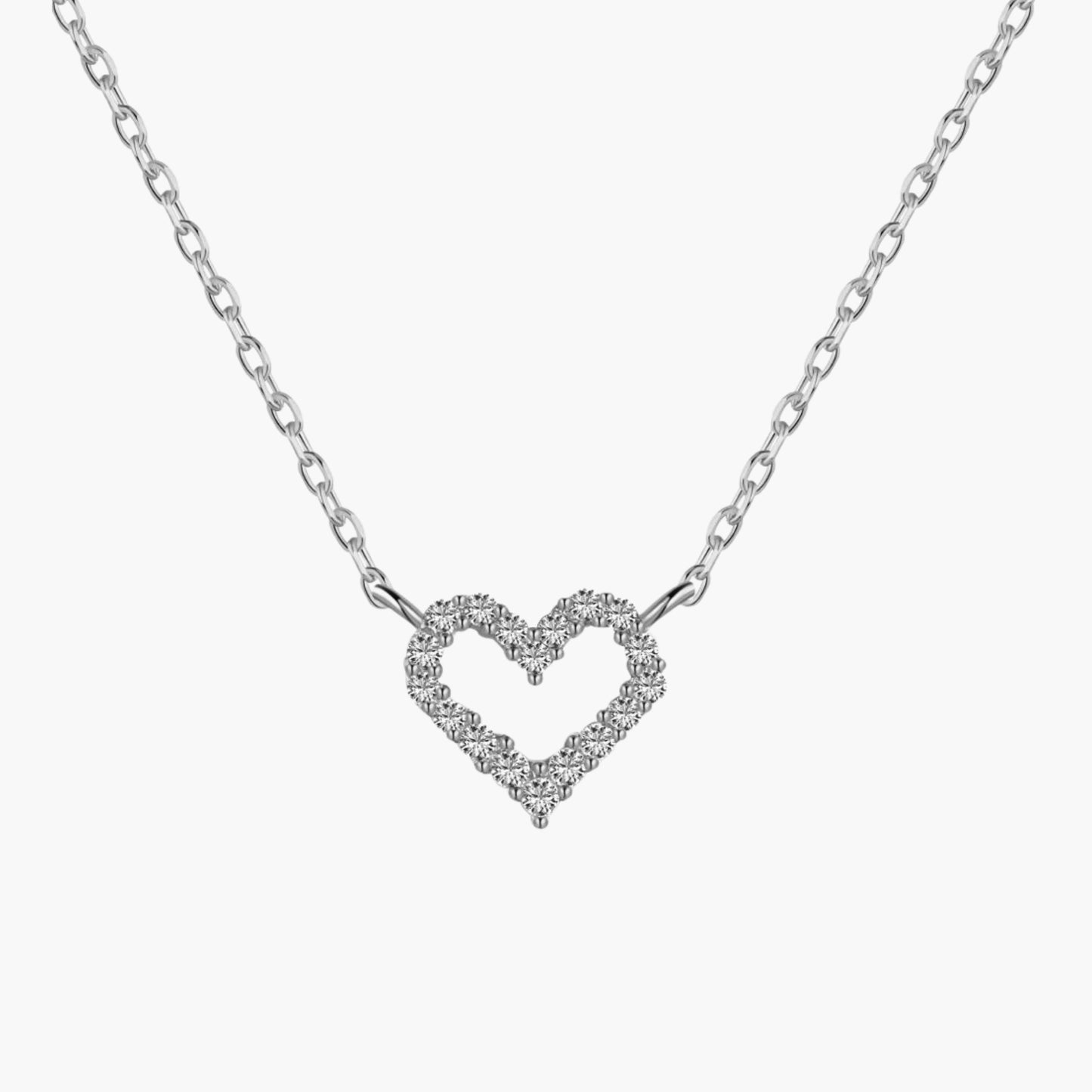 Sparkling Diamond Heart Pendant