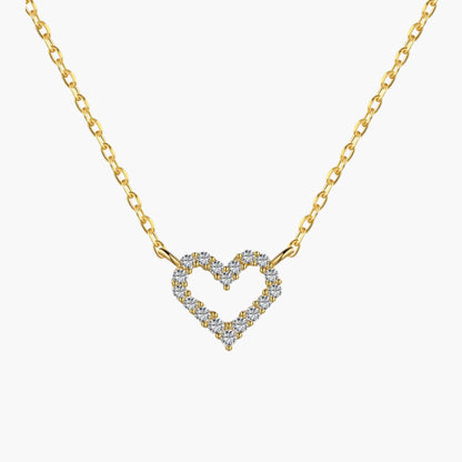 Sparkling Diamond Heart Pendant