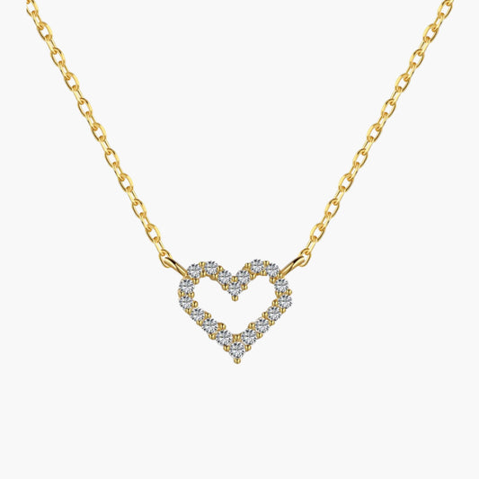 Sparkling Diamond Heart Pendant